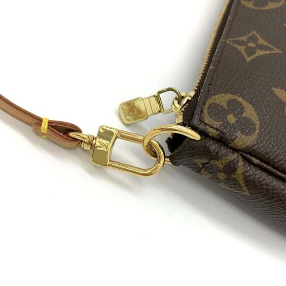 LOUIS VUITTON Authentic Brown Monogram Canvas Pochette Pouch - Picture 5 of 9